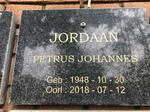 JORDAAN Petrus Johannes 1948-2018