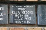 WOOD J.A.V. 1896-1946 & Ella GEDDIE 1913-1981