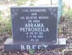 BREET Abrama Petronella 1911-1989
