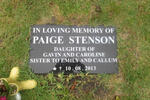 STENSON Paige -2013