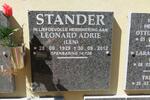 STANDER Leonard Adrie 1929-2012