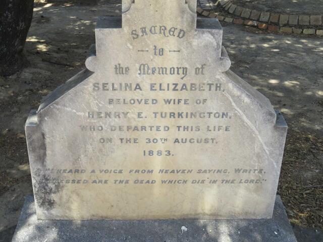 TURKINGTON Selina Elizabeth  -1883