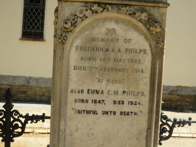 PHILPS Emma E.M. 1847-1924 :: PHILPS Frederica A.A. 1867-1914
