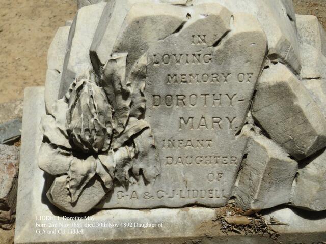 LIDDELL Dorothy Mary 1891-1892