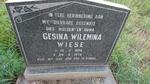 WIESE Gesina Wilemina 1890-1976
