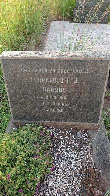 HARMSE Leonardus F.J. 1881-1965
