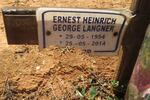 LANGNER Ernest Heinrich George 1954-2014