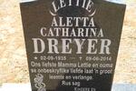 DREYER Aletta Catharina 1935-2014