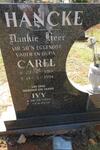 HANCKE Carel 1917-1994 & Ivy 1926-2010