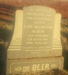 BEER Elsie Magdalena, de nee SCHOEMAN 1885-1957