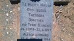 NAUDE Alfred Leonard, TE WATER 1899-1984 & Theodora Dorothea TERRE BLANCHE 1899-1977