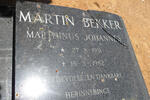 BEKKER Marthinus Johannes 1931-1982