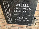 JORDAAN Willie 1941-2013 & Wilma 1948-