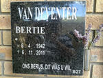 DEVENTER Bertie, van 1942-2011