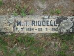 RIDDELL M.T. 1894-1982