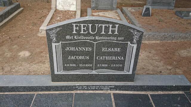 FEUTH Johannes Jacobus 1926-2005 & Elsabe Catherina 1926-2012