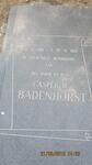 BADENHORST Casper H. 1918-1983