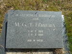 FERREIRA M.G.T. 1928-1988