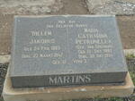 MARTINS Willem Jakobus 1883-1947 & Maria Catharina Petronella VAN GREUNING 1882-1954