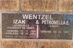 WENTZEL Izak 1950-2008 & Petronella E. LUCAS 1957-