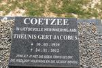 COETZEE Theunis Gert Jacobus 1939-2012