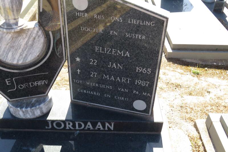 JORDAAN Elizema 1965-1987