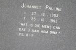 ? Johannet Pauline 1953-1995