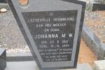 CLOETE Johannes Hendrik 1900-1964 & Johanna M.W. 1910-1995