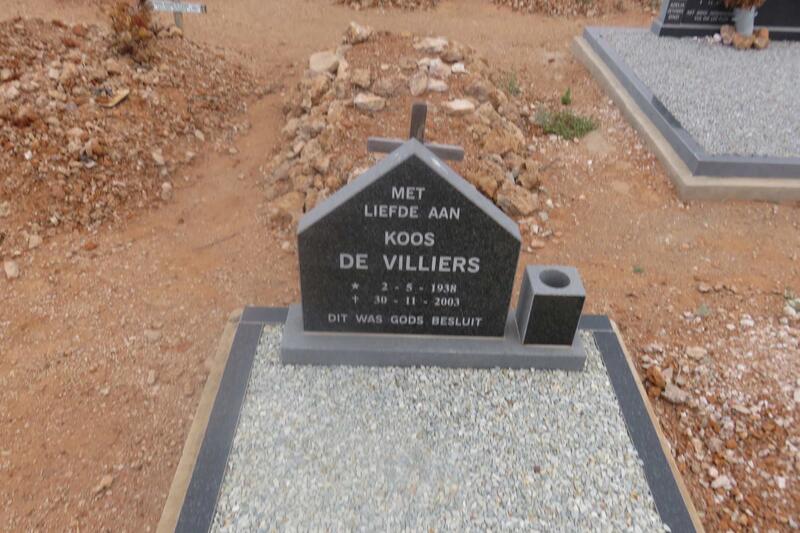 VILLIERS Koos, de 1938-2003