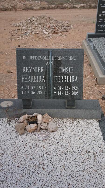 FERREIRA Reynier 1919-2002 & Emsie 1924-2005