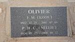 OLIVIER J.M. 1922-2002 & P.H.C. 1924-2004