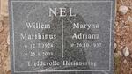 NEL Willem Marthinus 1924-2008 & Maryna Adriana 1937-