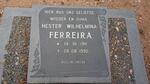 FERREIRA Hester Wilhelmina 1911-1990