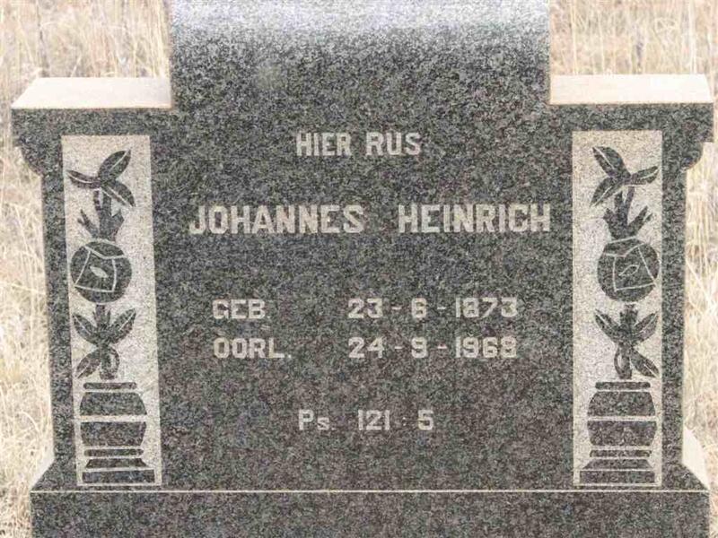 WIEGAND Johannes Heinrich 1873-1968