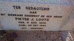 LOOTS Pieter J. 1894-1941