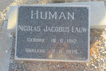 HUMAN Nicolas Jacobus Lauw 1912-1975