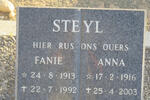 STEYL Fanie 1913-1992 & Anna 1916-2003