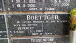 BOËTTGER Beverley 1951-2002