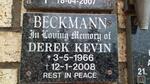 BECKMANN Derek Kevin 1966-2008