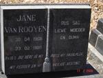 ROOYEN Jane, van 1908-1989