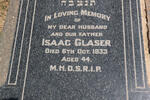GLASER Isaac -1933