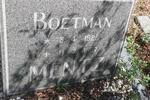 MENTZ Boetman 1926-1987