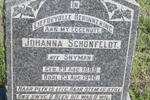 SCHONFELDT Johanna nee SNYMAN 1888-1940