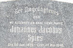 SPIES Johannes Jacobus 1878-1940