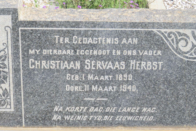HERBST Christiaan Servaas 1890-1940