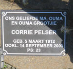 PELSER Corrie 1912-2003