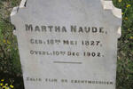 NAUDE Martha 1827-1902