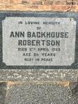 ROBERTSON Ann Backhouse -1968