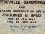 SPIES Johannes H. 1862-1943 & Johanna G.M. 1865-1953