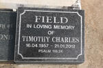 FIELD Timothy Charles 1957-2012